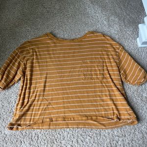 it’s a mustered striped shirt from forever 21